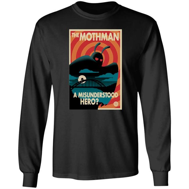 The Mothman A Misunderstood Hero Shirt Rooster Teeth Merch Red Web Mothman Propaganda Premium Heavyweight Shirt