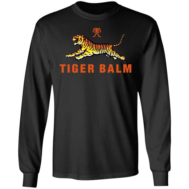 Tiger Balm Pullover Shirt Black Hoodie Sweatshirt Tiger Balm Pullover Shirt Black Hoodie Sweatshirt