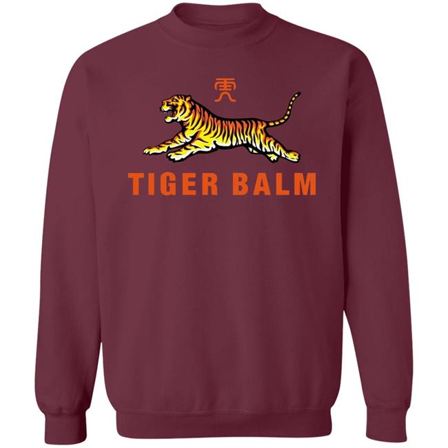 Tiger Balm Pullover Shirt Black Hoodie Sweatshirt Tiger Balm Pullover Shirt Black Hoodie Sweatshirt