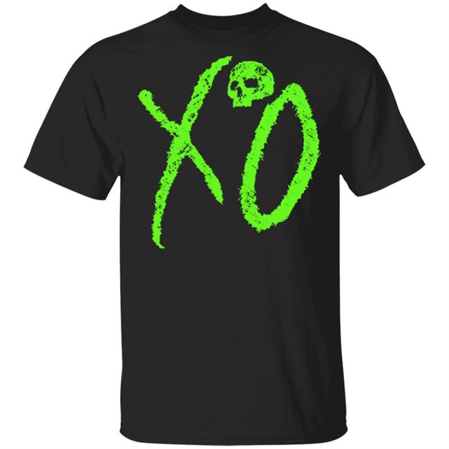 the weeknd merch XO LOGO Black Hoodie Sweatshirt