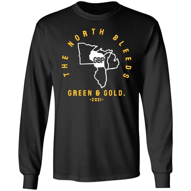 The North Bleeds Green And Gold 2021 Shirt Campeche Collective Merch