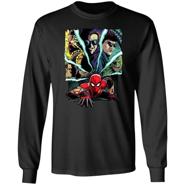 Spider-Man And Foes Shirt Marvel Spider-Man No Way Home Spider-Man And Foes Shirt