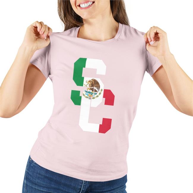Uscbook Store Usc Trojans Sc Interlock Mexico Flag Fill T Shirt