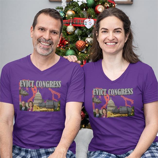 White Unprofessional Apparel Evict Congress Shirt