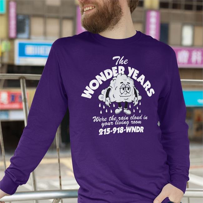 Thewonderyears The Wonder Years Were The Rain Cloud In Your Living Room 215 918 Wndr Navy Shirt
