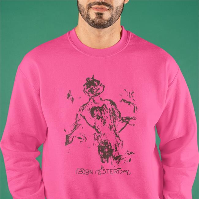 Quadeca Store Born Yesterday Natural Hoodie