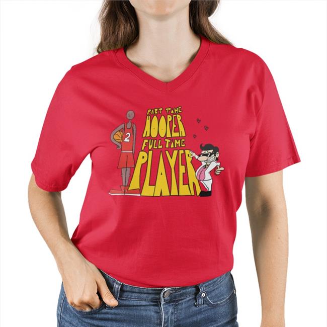 Lucca International Merch Part Time Hooper Full Time Player Tee Shirt Red Lucca International Merch Part Time Hooper Full Time Player Sweatshirt Red