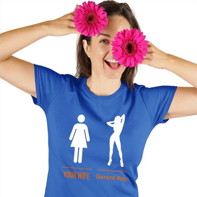Black Kara Icypiiots Your Wife Gerard Way Shirt