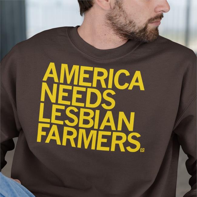 Weird Thrift Store Shirts America Needs Lesbian Farmers Shirt