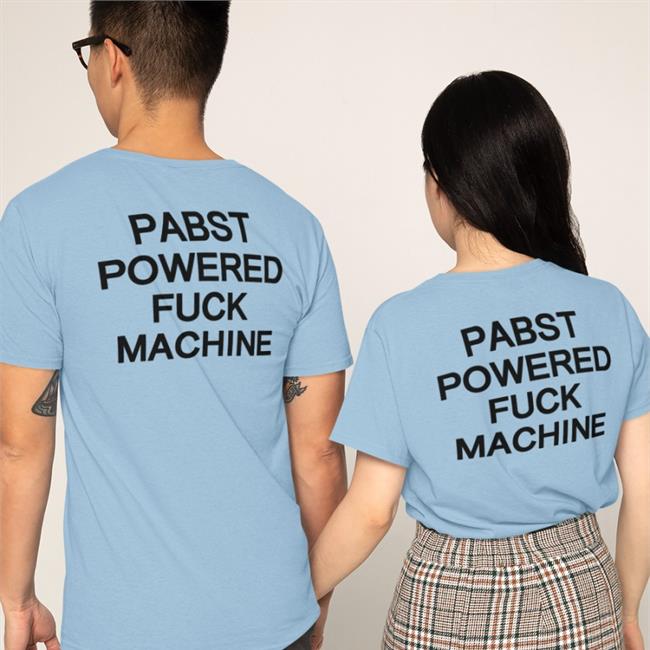 Shirts That Go Hard Pabst Powered Fuck Machine Long Sleeve Tee