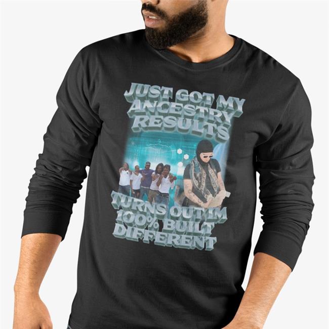 Swagstimulus Merch Just Got My Ancestry Results Turns Out Im 100% Built Different T Shirt