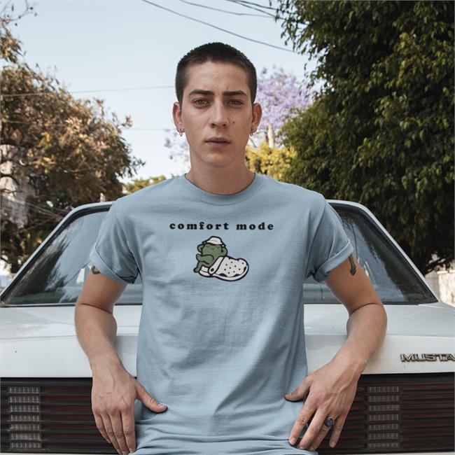 Jojosolos Merch Comfort Mode Tee Shirt Light Blue