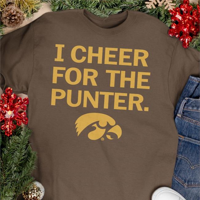 Raygun No Context College Football I Cheer For The Punter Iowa Hawkeyes Shirt