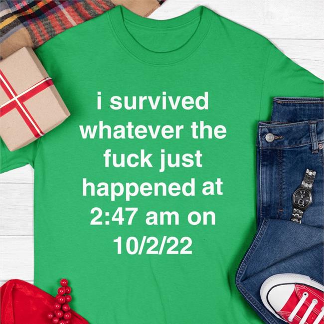 Nev Mare Dttwtsd I Survived Whatever The Fuck Just Happened At 2 47 Am On 10 2 22 Hoodie