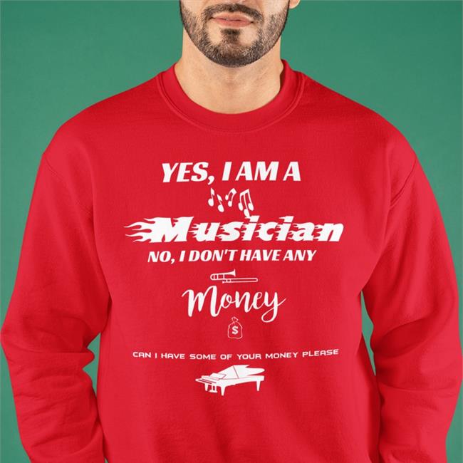 Threatening Music Notation Yes I Am A Musician No I Don't Have Any Money Hoodie Sweatshirt