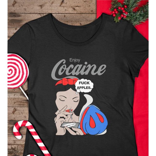 Enjoy Cocaine Fuck Apples Long Sleeve Tee Shirt