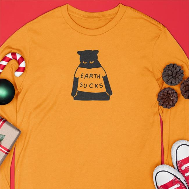 Cat Earth Sucks Shirts