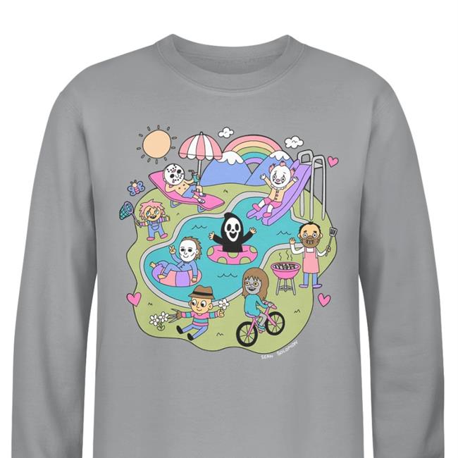 Die9times Merch Sean Solomon Horror Movie Pool Party Tee Shirt