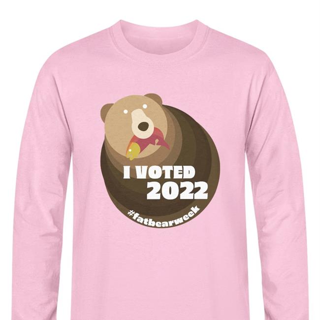 Exploreorg I Voted 2022 Fat Bear Week Long Sleeve Tee