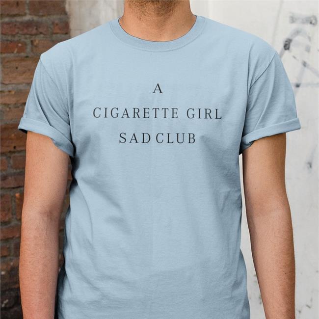 Goodshirts A Cigarette Girl Sad Club White Hoodie