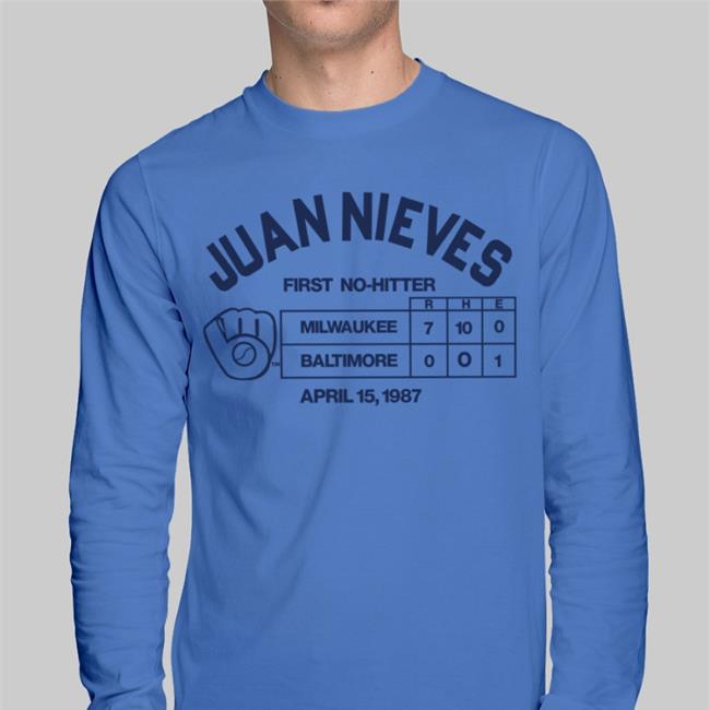 Juan Nieves First No-Hitter Tee Shirt