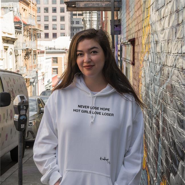 White Fakemilf Never Lose Hope Hot Girls Love Losers Shirt