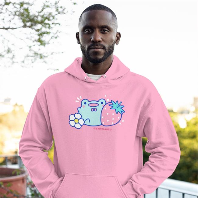 Rainylune Friend The Frog Strawberries Sweatshirt