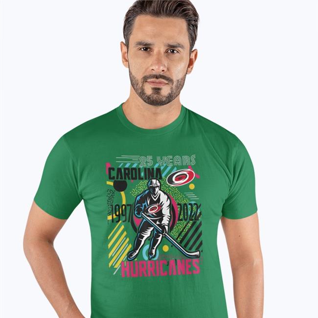 25 Years Carolina 1997 2022 Hurricanes Shirt Carolina Pro Shop Burnzie Wearing