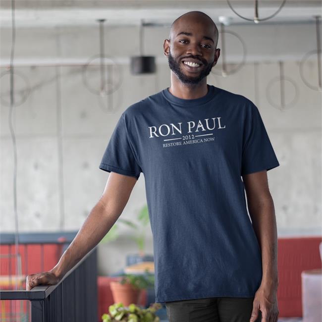 Ron Paul 2012 Restore America Now Official Shirt Navy The Redheaded Libertarian Trhlofficial