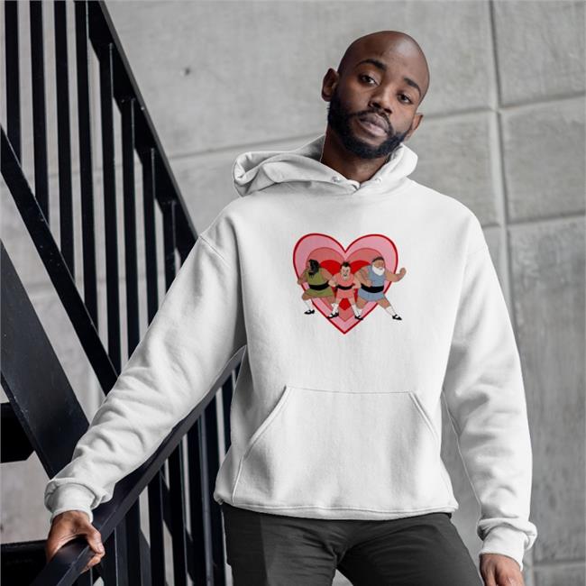 David Wearing Powerpuff Blackbeard's Crew Hoodie