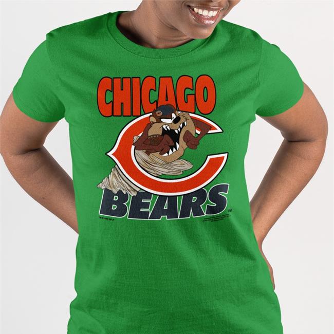 Washington Nationals Tazmanian Taz Devil Chicago Bears Tee Shirt