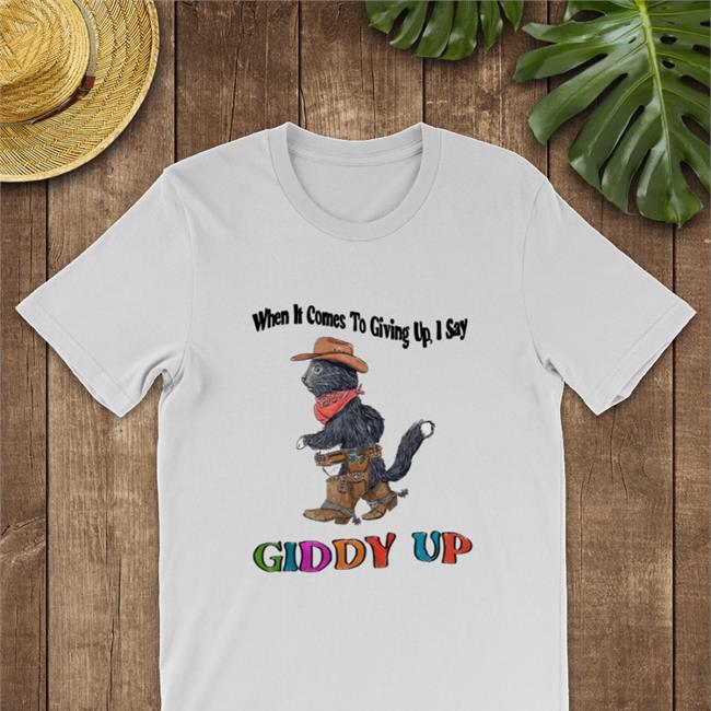 Jmcgg When It Comes To Giving Up, I Say Giddy Up Hoodie