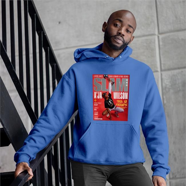 Slamgoods Merch Wslam A’Ja Wilson The Wnba Champ On Covers Slam Long Sleeve Tee