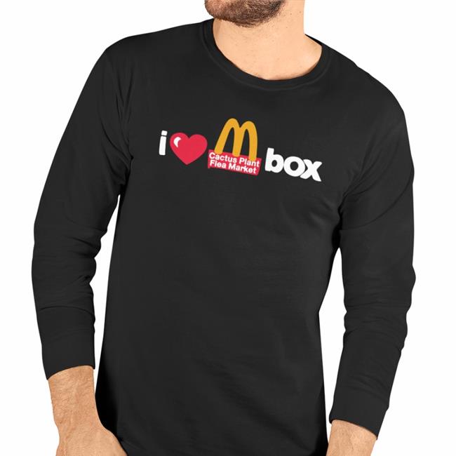 Outlander Magazine I Love M Cactus Plant Flea Market Box Shirt Mcdonald's