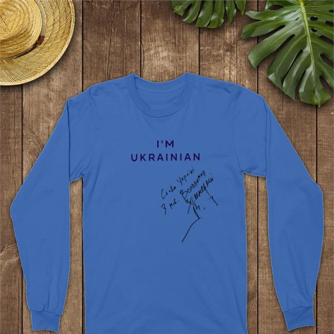 President Volodymyr Zelenskyy Personally Signed I'm Ukrainian Shirt Verified