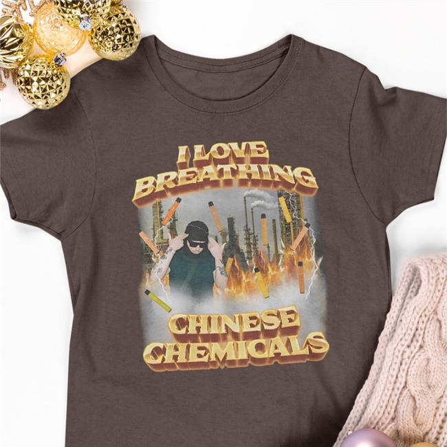Swag Stimulus Swagstimulus Merch I Love Breathing Chinese Chemicals Shirt