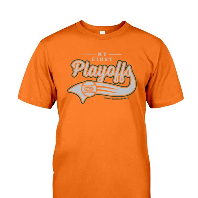 My First Playoffs Shirt Navy Simplyseattle