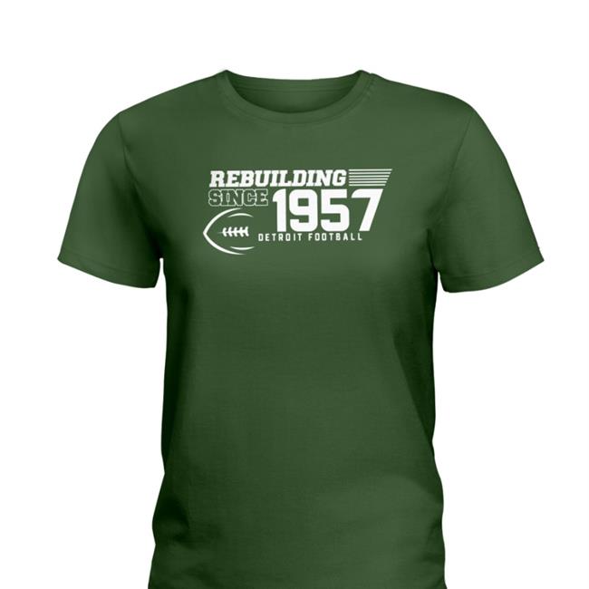 Dave Birkett Rebuilding Since 1957 Detroit Football Sweatshirt Blue