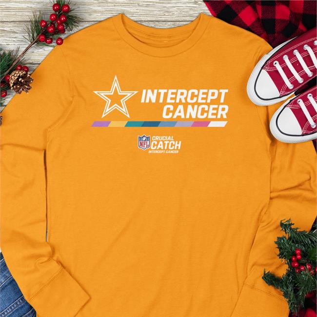 Intercept Cancer Cowboys T Shirt