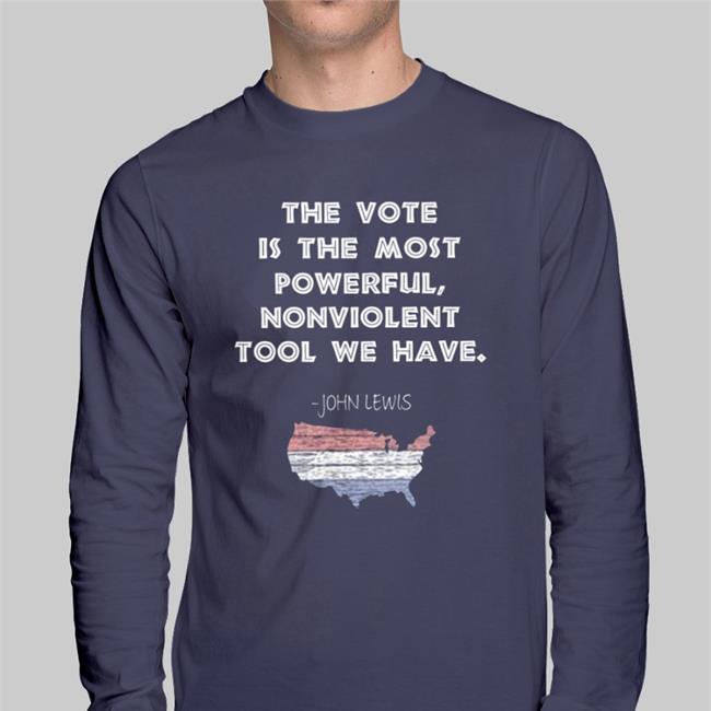 Emily Winston Black The Vote Is The Most Powerful, Non Violent Tool We Have John Lewis Shirt