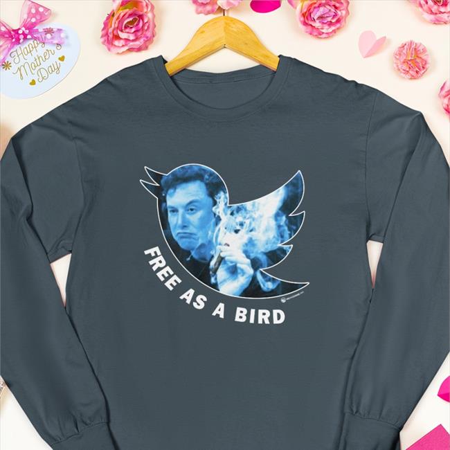 Wearechange Merch Elon Musk Free As A Bird Hoodie Sweatshirt Black