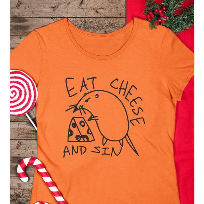 Eat Cheese And Sin Tee Eric Smith