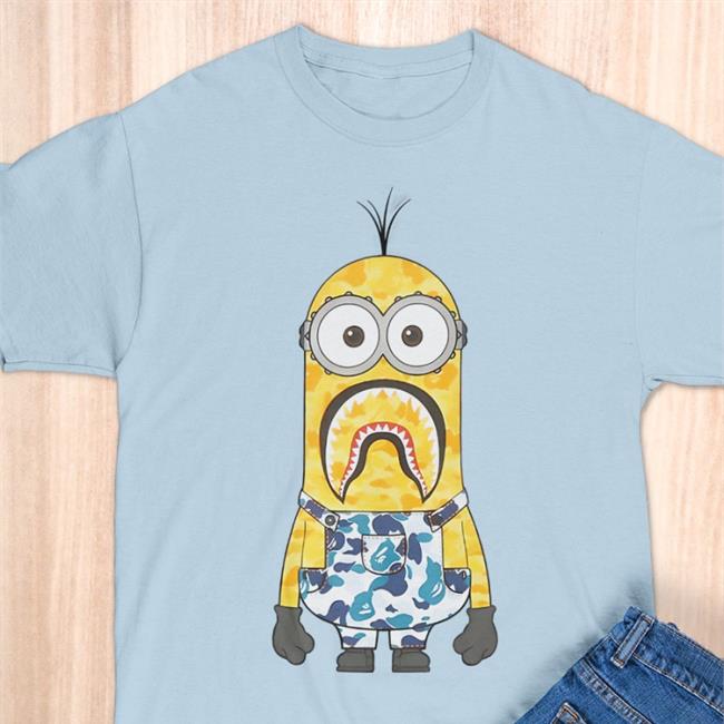 Georgenotfound Wearing Bape X Minions Camo Minion Tee Supras Neakers Store