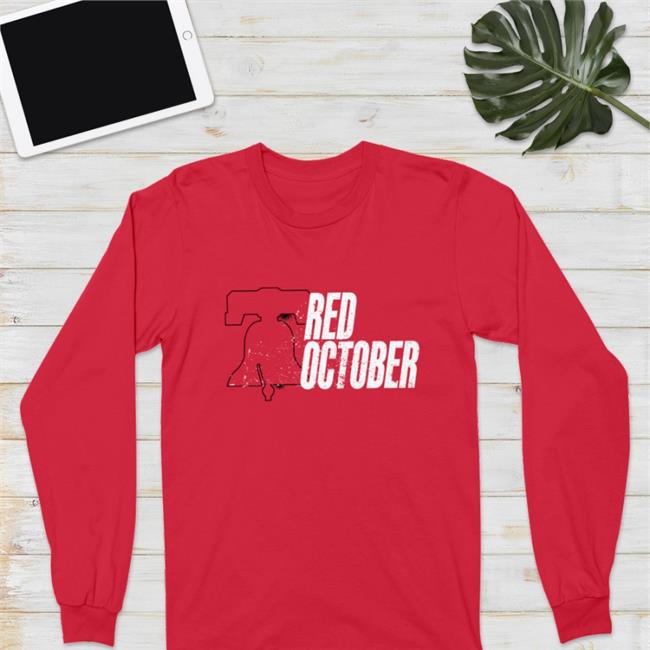 Red Philadelphia Phillies Bell Red October Official Shirt Jaketapper