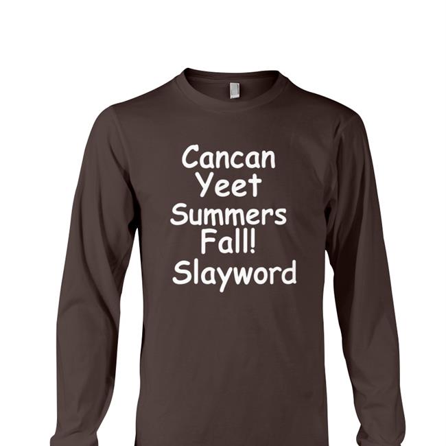 Hyperpop Daily Cancan Yeet Summers Fall Slayword Shirt Black