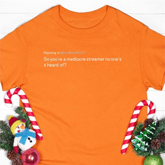 Iambrandon Iambrandon Twitchcon So You're A Mediocre Streamer No One's S Heard Of Shirt
