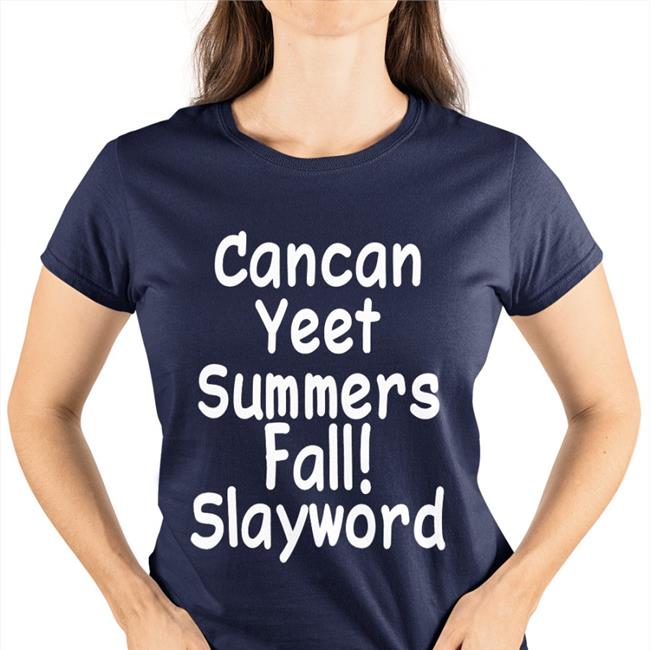 Hyperpop Daily Cancan Yeet Summers Fall Slayword Shirt Black