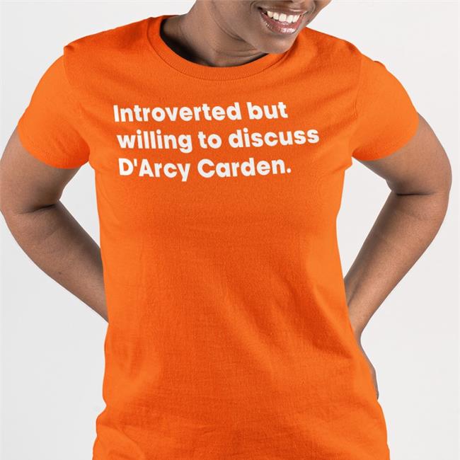 Introverted But Willing To Discuss D'arcy Carden Shirt S’Hannon Black
