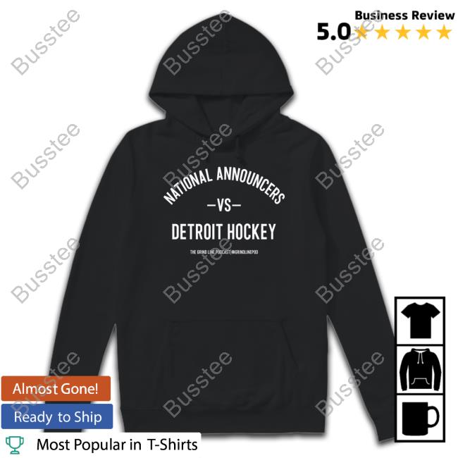 The Grind Line Podcast National Announcers Vs Detroit Hockey Long Sleeve Tee Shirt