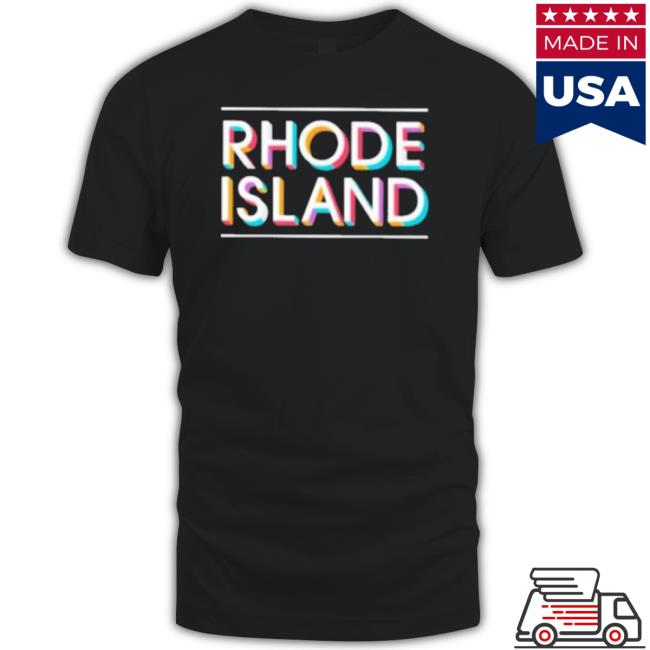 Colorful Rhode Island tee shirt